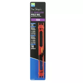   Preston 4x8 F1 Shallow Pole Rig Kant-en-klare Vaste Stok Tuigage