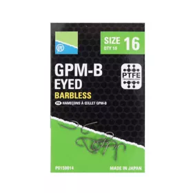 Preston GPMB Hooks 16 Oog, Weerhaakloze Haak 10st