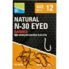 Preston Natural N-30 12 Füles, Szakállas Horog 15db