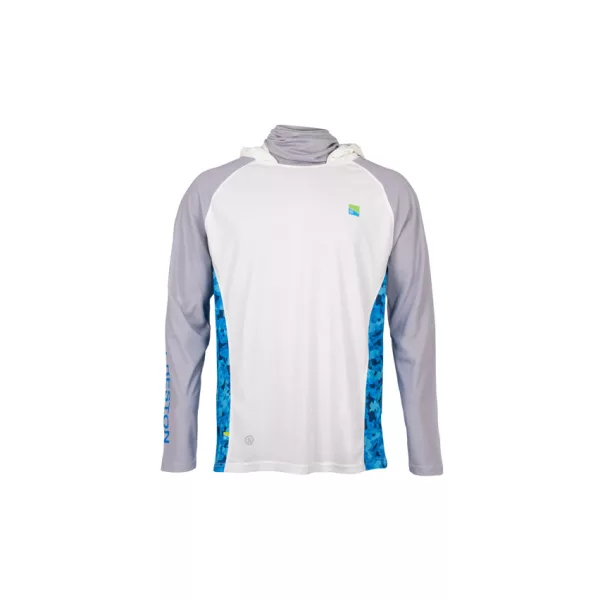 Preston Performance Hooded Sun Shirt UPF-40 Lange Mouwen Polo 3XL