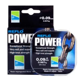 Preston Reflo Power 100m 0,13mm Onderlijn