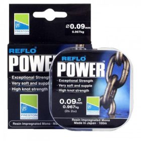 Preston Reflo Power 100m 0,17mm Onderlijn