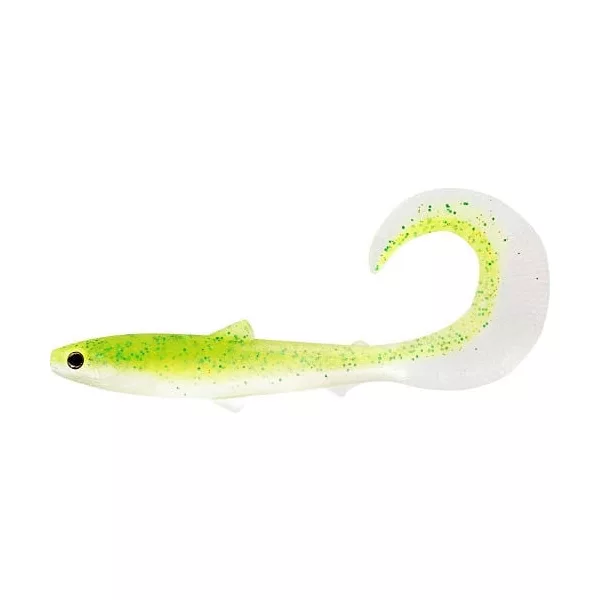 WESTIN BullTeez Curltail 8cm 3g Sparkling Chartreuse 3 stuks Kunststof kunstaas