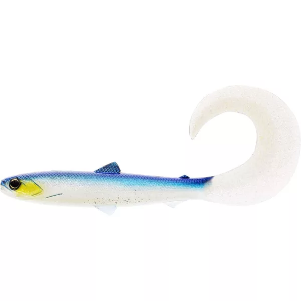 WESTIN BullTeez Curltail 14cm 15g Blauwe Koplamp Box met 35 stuks Plastic kunstaas
