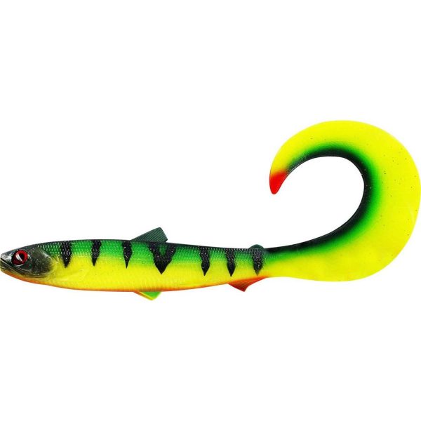 WESTIN BullTeez Curltail 21cm 49g Tiger Perch 1 st. Plastic kunstaas