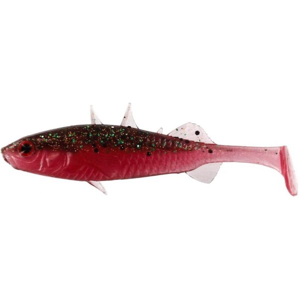 WESTIN Stanley the Stickleback Shadtail 5,5cm 1,5g Sangria Box met Plastic kunstaas