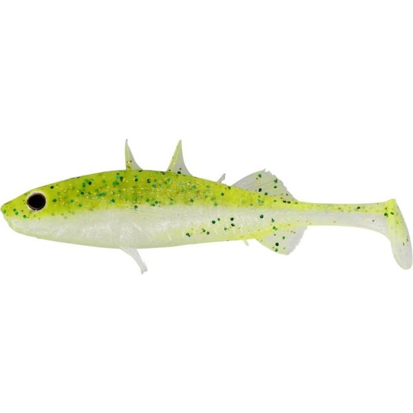 WESTIN Stanley the Stickleback Shadtail 7,5cm 4g Sparkling Chartreuse Box met Plastic kunstaas