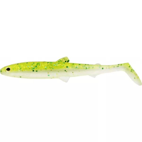 WESTIN BullTeez Shadtail 9,5cm 7g Fonkelend Chartreuse Doos m. Plastic kunstaas