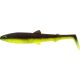 WESTIN BullTeez Shadtail 12,5cm 16g Black/Chartreuse Doos met Kunststof kunstaas