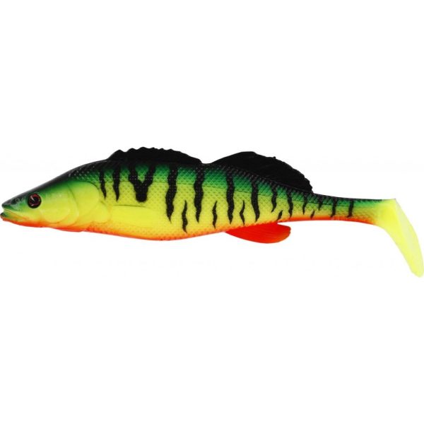 WESTIN ZanderTeez Shadtail 8,5cm 6g Crazy Firetiger Doos met Plastic kunstaas