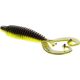 WESTIN RingCraw Curltail 9cm 6g Black/Chartreuse 5 stuks Plastic kunstaas