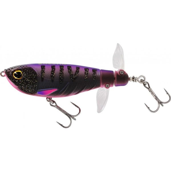 Westin Spot-On Twin Turbo 9cm 19gr Drijvende Zwarte Nevel Whopper Plopper Wobbler