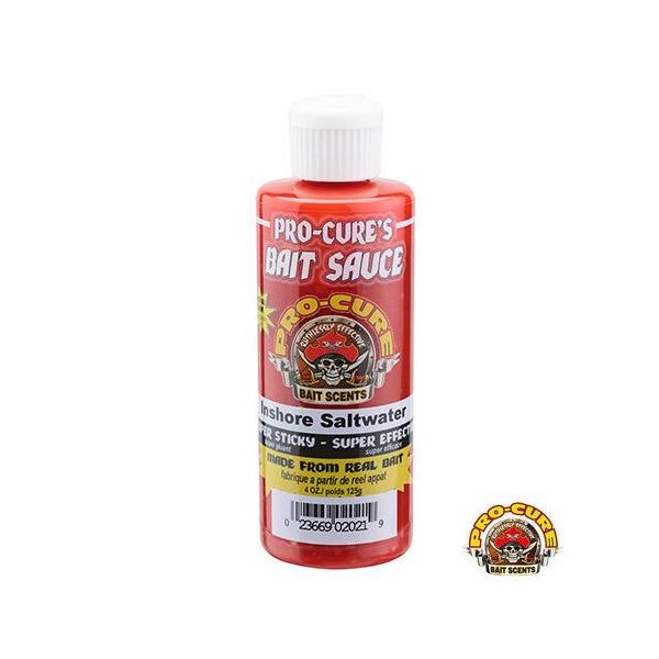 Pro Cure Inshore Saltwater Bait Sauce Kunstmatig Aas Aroma 125gr
