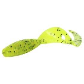 Mikado Twister 64mm Chartreuse Pepper Zacht kunstaas 6 stuks
