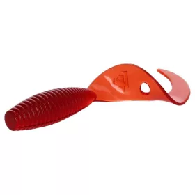 Mikado Twister 64mm Rood Zacht kunstaas 6 stuks