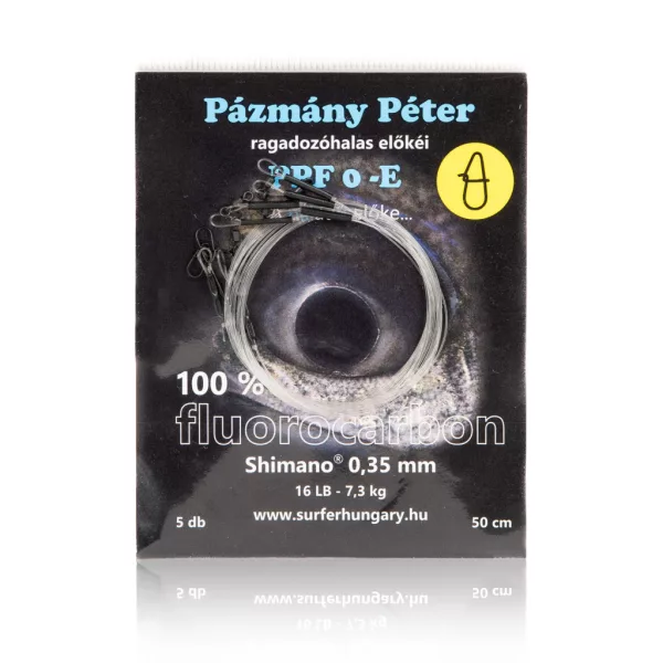 Pázmány Péter Shimano 100% Fluorocarbon Spinning Onderlijn 0,35mm 50cm (PPF0-50S)