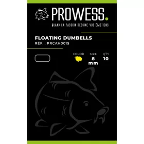 Prowess Dumbells Yellow 8mm 10 stuks