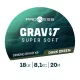 Prowess Gravi-T Super Soft X8 Donkergroen Zinkende Gevlochten Onderlijn 18lb 20m