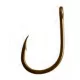 Prowess W1 T2 - DOUBLE COATING - BROWN (10 stuks) Haak, Boilie Haak, Gecoate Haak