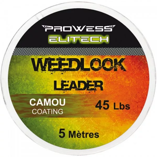 Prowess Weedlook Leader Line 45lb 5m Camou Leaderlijn