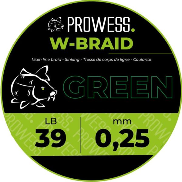 Prowess W-BRAID Gevlochten Hoofdlijn 0,30mm