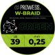 Prowess W-BRAID Gevlochten Hoofdlijn 0,30mm