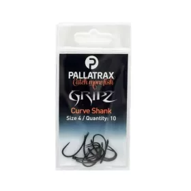   Pallatrax Gripz Curve Shank 6 Oog, Weerhaakloze Karperhaak 10 stuks