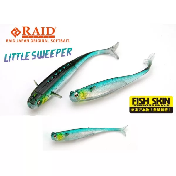 Raid Little Sweeper Fish Skin 6,3cm 082 Hustler Rubbervis 8db