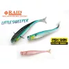 Raid Little Sweeper Fish Skin 7,6cm 080 Clear Wakasagi Rubbervis 7 stuks