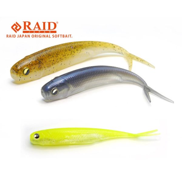 Raid Fish Roller 8,9cm 053 White Chart Rubbervis 7st