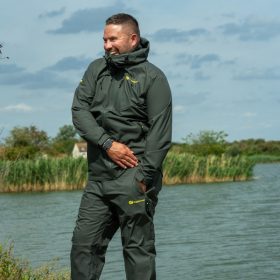   Ridgemonkey Apearel Thermapro Waterproof Shell Trousers Green Regenbroek L