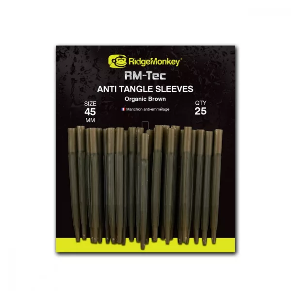 Ridgemonkey Rm-Tec Anti-Tangle Organic Brown Lange Anti-Knoop Rubberen Huls