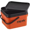 ROK 10 Liter Vierkante Aasemmer Set met Inzet en Deksel Oranje