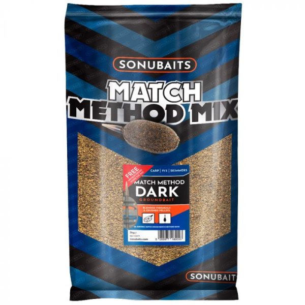 Sonubaits Match Method Mix - Dark - 2kg (S0770021) lokvoer