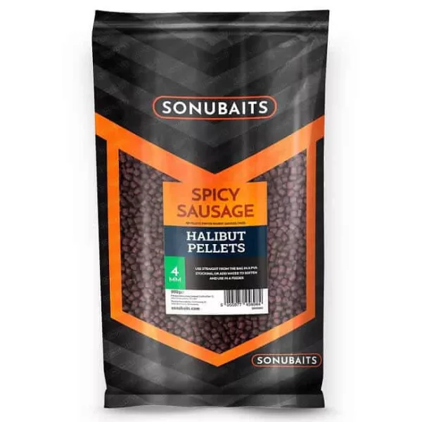 Sonubaits Spicy Sausage Halibut Pellets - 4mm (S0920004) voerpellet