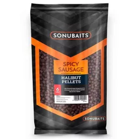  Sonubaits Spicy Sausage Halibut Pellets - 6mm (S0920005) voerpellet