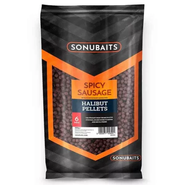 Sonubaits Spicy Sausage Halibut Pellets - 6mm (S0920005) voerpellet