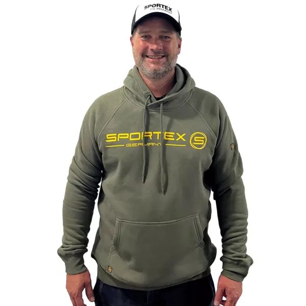 Sportex Hoodie Olijfgroen Maat S