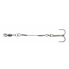   Sakura - SOFT LURE RIG - Maat L - 9CM - Enkele haak (1 dreg) - Driedelige haak - Weerhaakhaak, Drievoudige haak