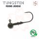Sakura - TUNGSTEN RONDE JIGHEAD 1/4 - 7G / Haak #3/0 x 2st (Natuurlijke Kleur) - JIG kop