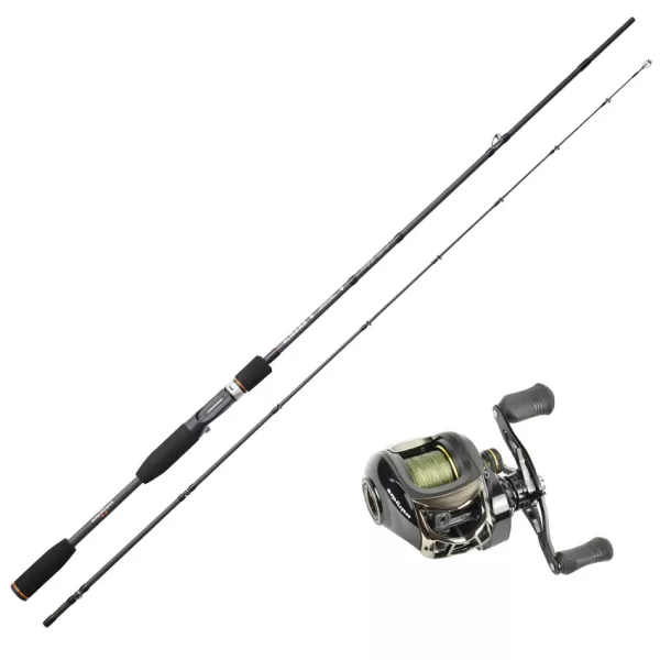 Sakura Almara ALMC 662 MH 1,98m 7-28gr Spinhengel + Alendo 2000 Casting Molen met Gevlochten Lijn Visset
