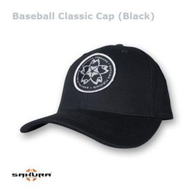 Sakura Cap Classic Zwart Baseball Pet