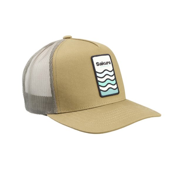 Sakura Trucker Cap Saliegroene Baseball Pet