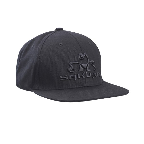 Sakura Flat Visor Zwarte Baseballpet
