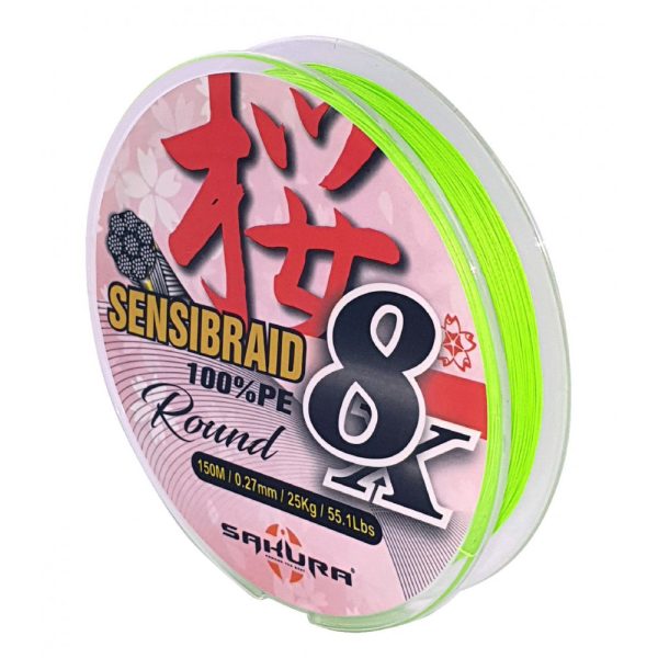 Sakura Sensibraid 8 gevlochten lijn - CHART 150 M - 0.12 mm / 9Kg / 19.8Lbs