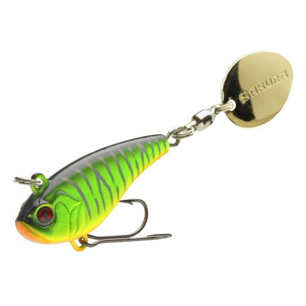 Sakura Tailspin 14 Shad Tiger) tailspin kunstaas / tail spinner 33mm - 14gr