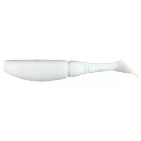   Sakura - SLIT SHAD EVO 150 - 6 - 150MM - 006 (GLOW WIT) - Rubberen kunstaas