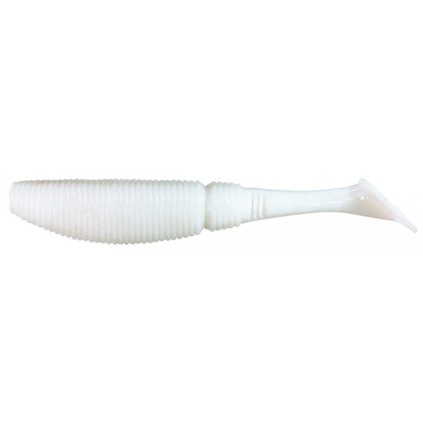 Sakura - SLIT SHAD EVO 150 - 6 - 150MM - 006 (GLOW WIT) - Rubberen kunstaas