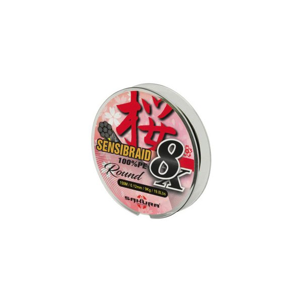Sakura Sensibraid 8 gevlochten lijn - MULTICOLOR 300 M - 0.42 mm / 100Lbs