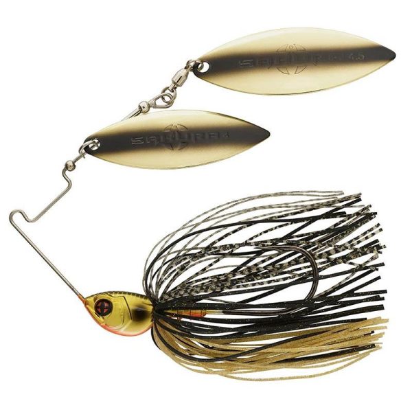 Sakura Cajun Spinnerbait DW Spinnerbait Jc14 (Zwart & Goud) - 14gr